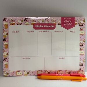 “Sweet Tooth” Weekly Desk Pad and Pens Set